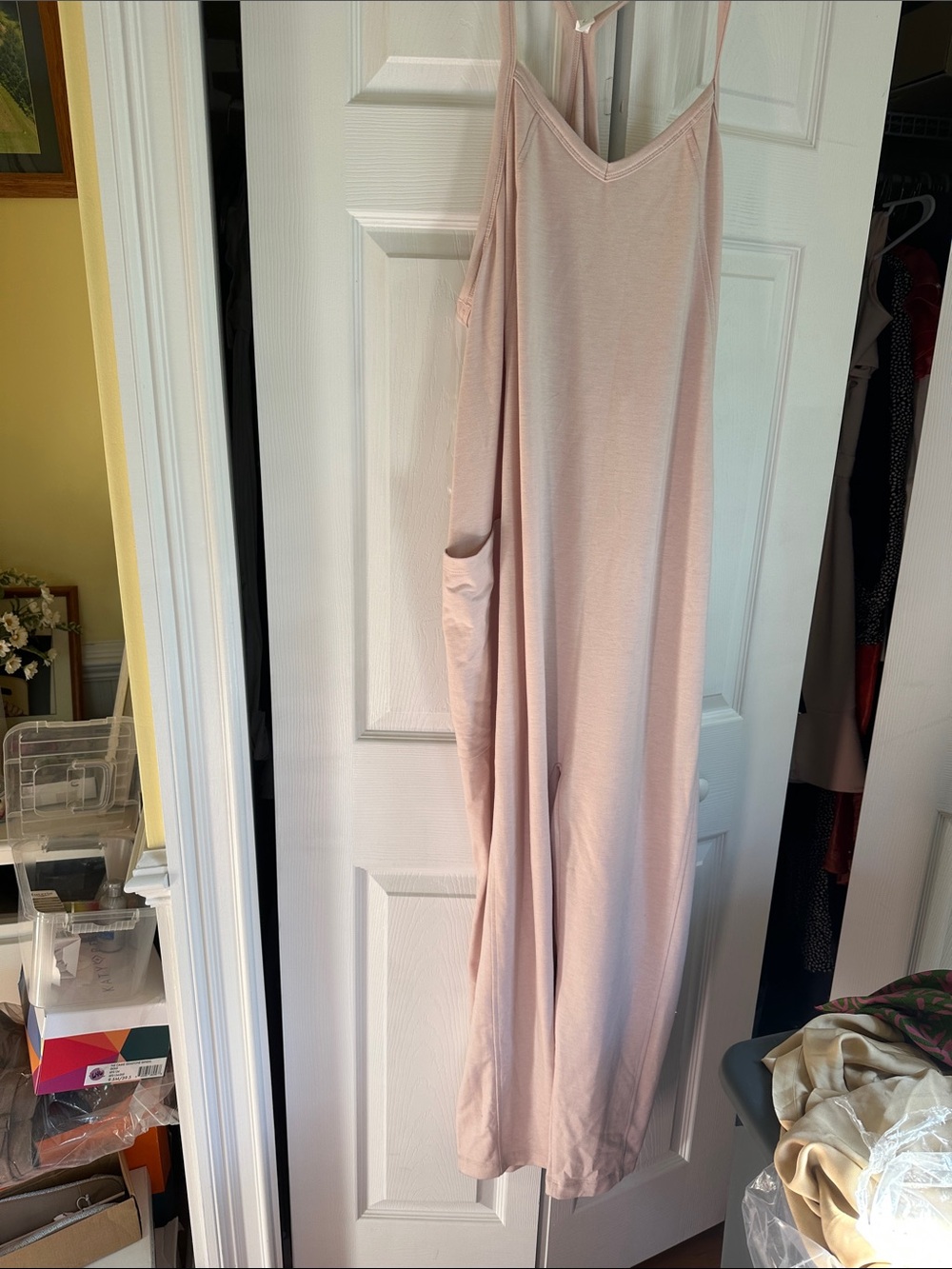 Zella Blush Pink Wide-Leg Jumpsuit